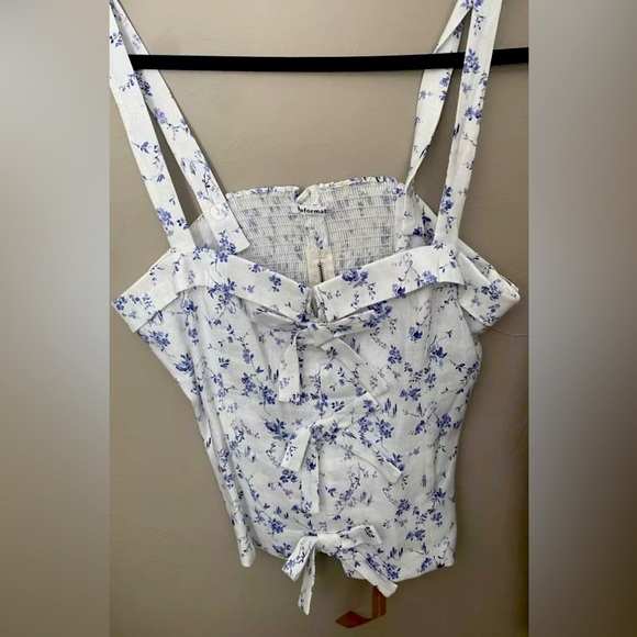 Reformation Sedgwick Linen Top - Picture 1 of 3